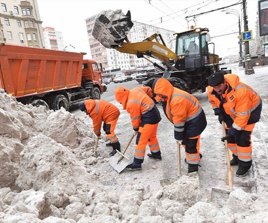 Уборка снега в Юрге и  Кемеровской области